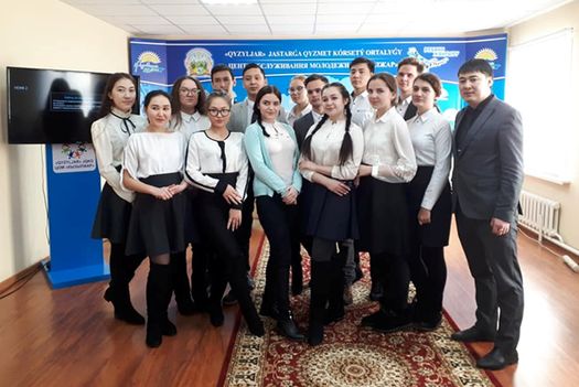 Встреча акима Кызылжарского района Ж. Садвокасова с выпускниками школ «Моя профессия»